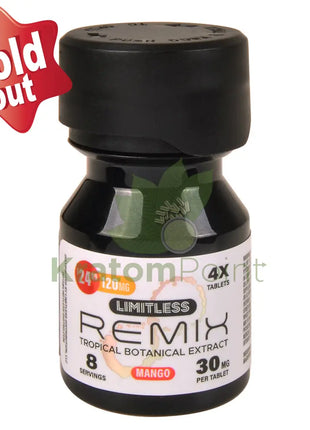 Limitless Remix Tropical Botanical Extract 30mg Mango 4ct kratom extract