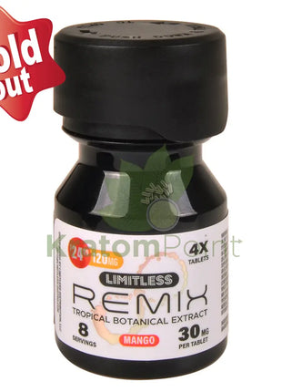 Limitless Remix Tropical Botanical Extract 30mg Mango 4ct kratom extract