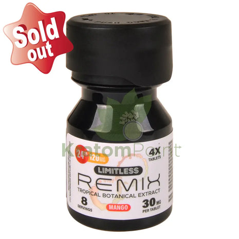 Limitless Remix Tropical Botanical Extract 30mg Mango 4ct kratom extract