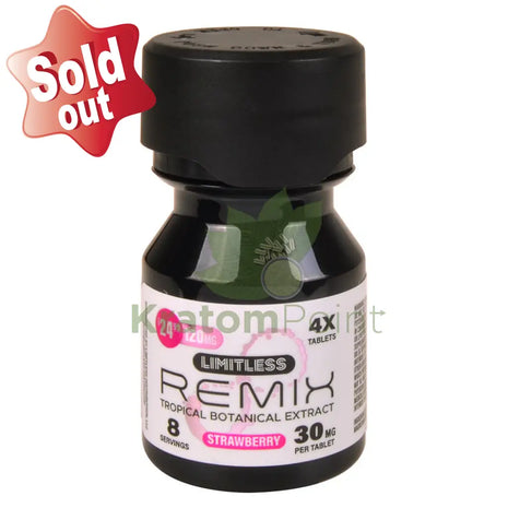 Limitless Remix Tropical Botanical Extract 30mg Strawberry 4ct kratom extract