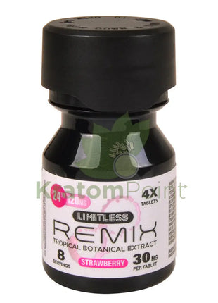 Limitless Remix Tropical Botanical Extract 30mg Strawberry 4ct kratom extract