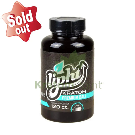 Lipht Kratom Premium Bali Capsules 120ct