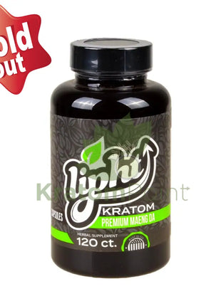Lipht Kratom Premium Green Maeng Da Capsules 120ct