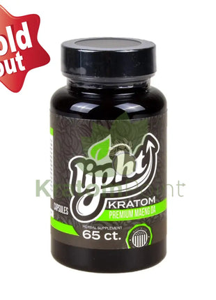 Lipht Kratom Premium Green Maeng Da Capsules 65ct