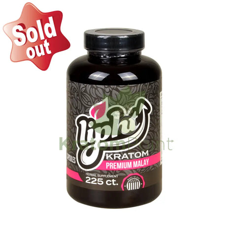 Lipht Kratom Premium Malay Capsules 225ct