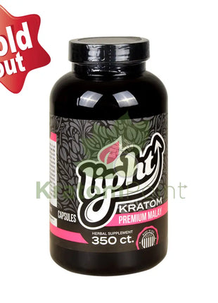 Lipht Kratom Premium Malay Capsules 350ct