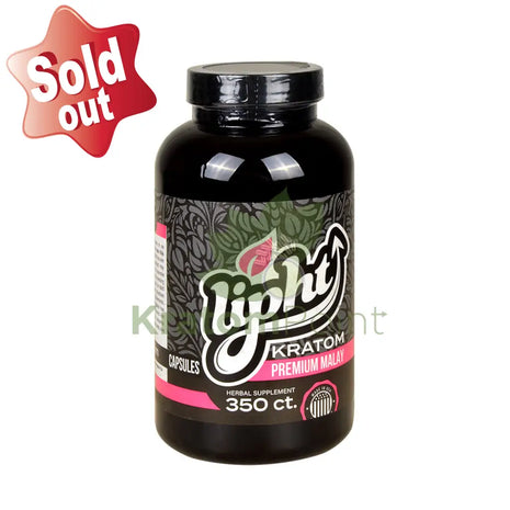 Lipht Kratom Premium Malay Capsules 350ct