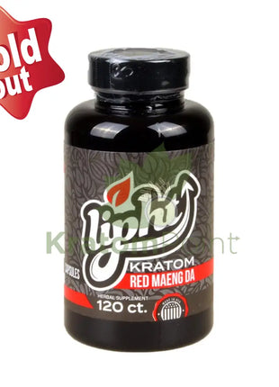 Lipht Kratom Premium Red Maeng Da Capsules 120ct