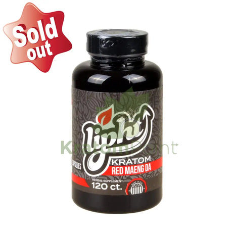 Lipht Kratom Premium Red Maeng Da Capsules 120ct