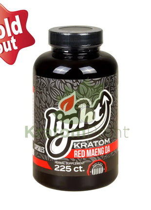Lipht Kratom Premium Red Maeng Da Capsules 225ct
