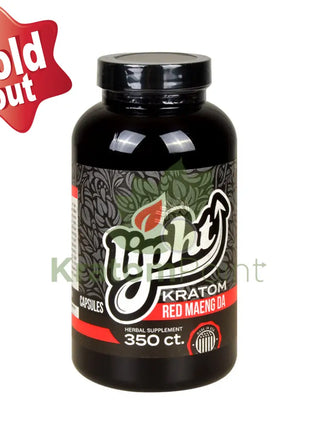 Lipht Kratom Premium Red Maeng Da Capsules 350ct