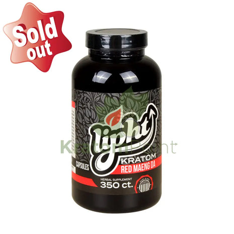 Lipht Kratom Premium Red Maeng Da Capsules 350ct