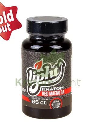 Lipht Kratom Premium Red Maeng Da Capsules 65ct