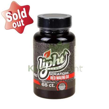 Lipht Kratom Premium Red Maeng Da Capsules 65ct