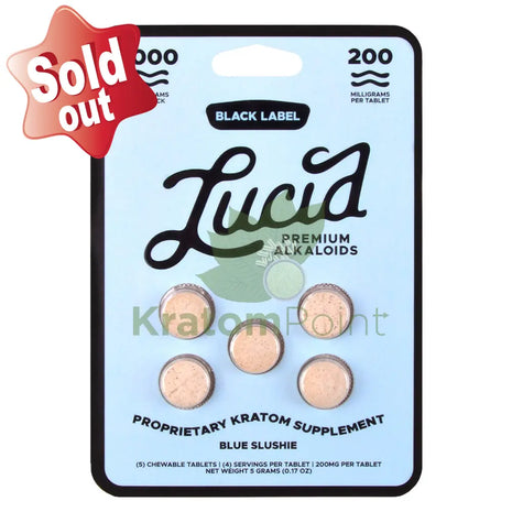 Lucid 200mg Blue Slushie Premium Black Label Alkaloids 5ct