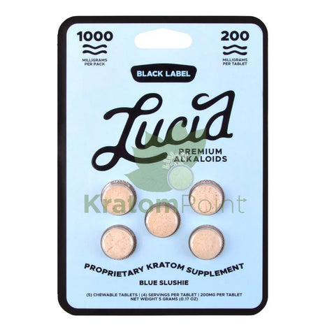 Lucid 200mg Blue Slushie Premium Black Label Alkaloids 5ct