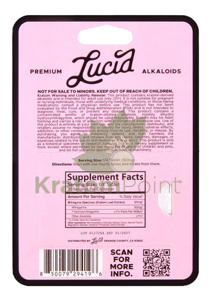 Lucid 200mg Strawberries & Cream Premium Black Label Alkaloids 5ct