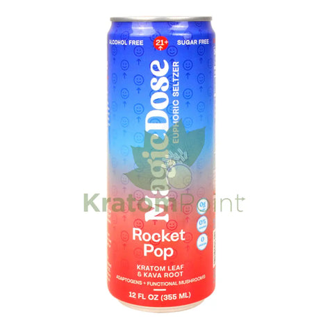 Magic Dose Euphoric Seltzer Rocket Pop 12fl oz can