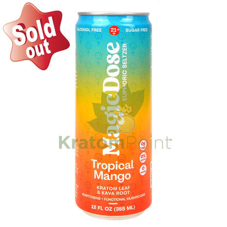 Magic Dose Euphoric Seltzer Tropical Mango 12fl oz can