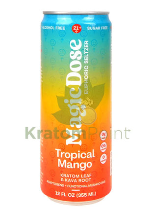 Magic Dose Euphoric Seltzer Tropical Mango 12fl oz can