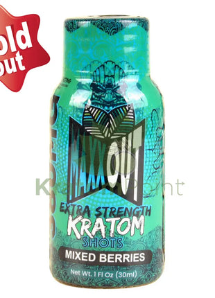 Maxx Out Extra Strength 30Ml Berry Mix Kratom Shot 1Ct Bottle