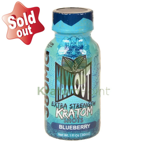 Maxx Out Extra Strength 30ml Blueberry Kratom Shot 1ct bottle