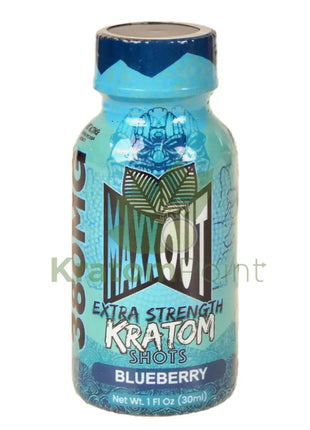Maxx Out Extra Strength 30ml Blueberry Kratom Shot 1ct bottle