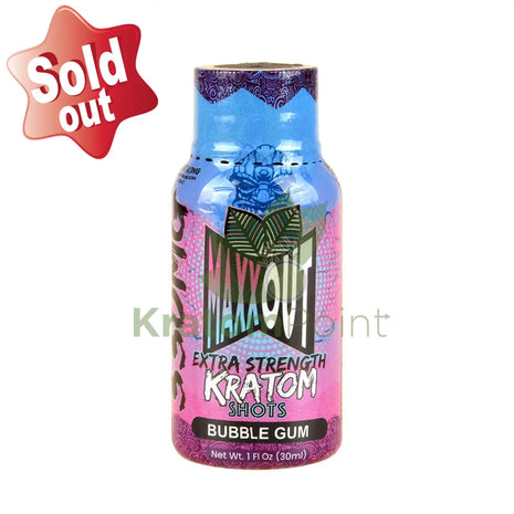 Maxx Out Extra Strength 30Ml Bubble Gum Kratom Shot 1Ct Bottle