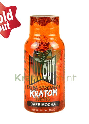 Maxx Out Extra Strength 30Ml Cafe Mocha Kratom Shot 1Ct Bottle