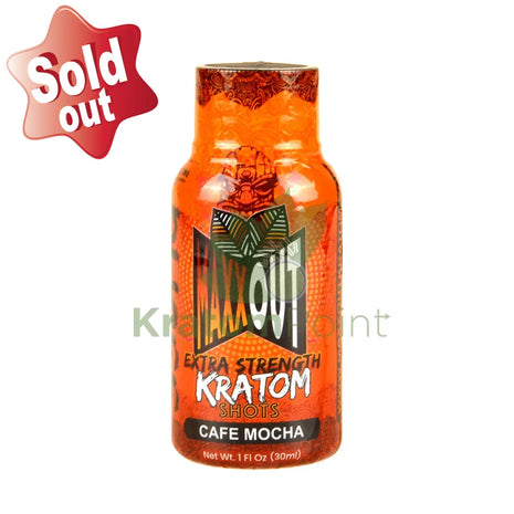 Maxx Out Extra Strength 30Ml Cafe Mocha Kratom Shot 1Ct Bottle