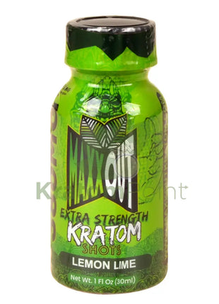 Maxx Out Extra Strength 30ml Lemon Lime Kratom Shot 1ct bottle
