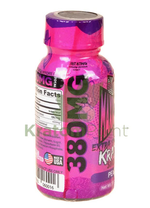 Maxx Out Extra Strength 30ml Peach Kratom Shot 1ct bottle