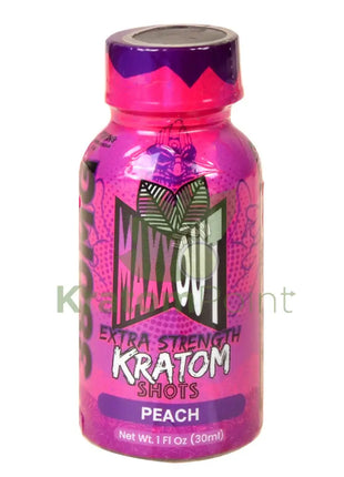 Maxx Out Extra Strength 30ml Peach Kratom Shot 1ct bottle