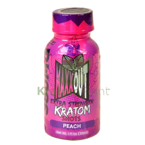 Maxx Out Extra Strength 30ml Peach Kratom Shot 1ct bottle