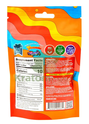 Maxx Out Mango Kratom Gummies 650Mit 10Ct