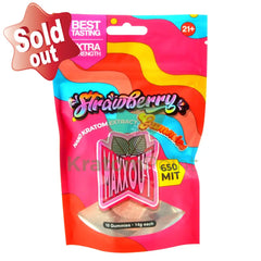 Maxx Out Strawberry Kratom Gummies 650Mit 10Ct