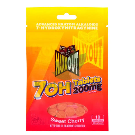 Maxxout 7-Hydroxy Sweet Cherry Tablets 200mg 10 count Hydroxy