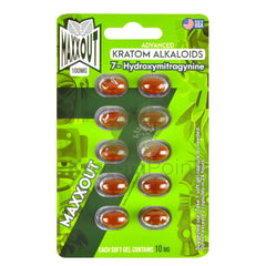 Maxxout 7-Hydroxymitragynine Soft Gel 10 Count Hydroxy
