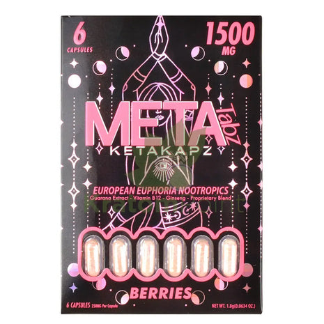 Meta Tabz KetaKapz European Euphoria Nootropics Berries 6 Capsules Nootropics
