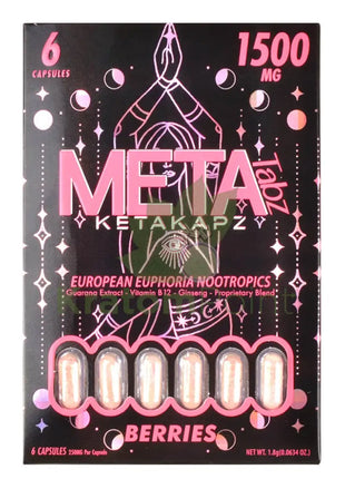 Meta Tabz KetaKapz European Euphoria Nootropics Berries 6 Capsules Nootropics