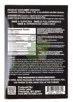 Meta Tabz KetaKapz European Euphoria Nootropics Berries 6 Capsules Nootropics