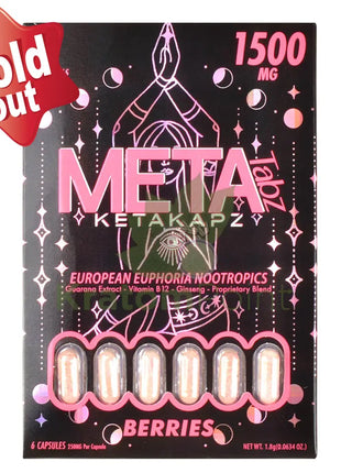 Meta Tabz KetaKapz European Euphoria Nootropics Berries 6 Capsules Nootropics