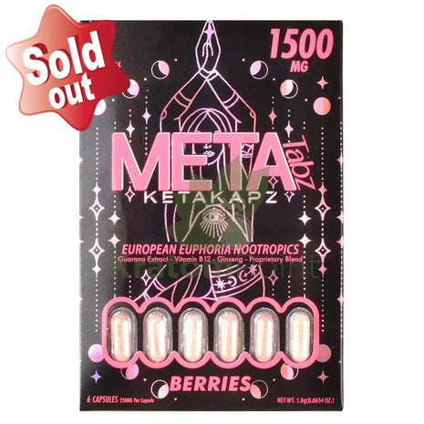 Meta Tabz KetaKapz European Euphoria Nootropics Berries 6 Capsules Nootropics