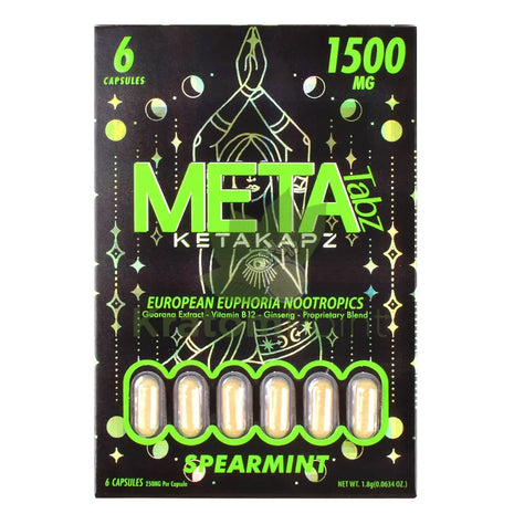 Meta Tabz KetaKapz European Euphoria Nootropics Spearmint 6 Capsules Nootropics