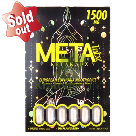 Meta Tabz KetaKapz European Euphoria Nootropics Unflavored 6 Capsules Nootropics