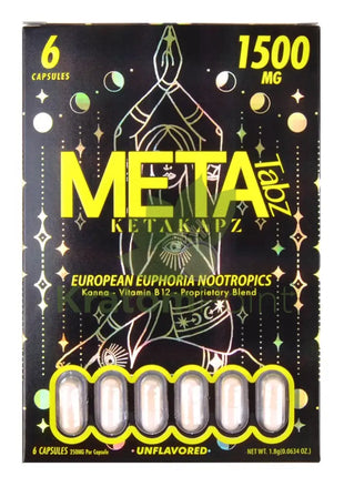 Meta Tabz KetaKapz European Euphoria Nootropics Unflavored 6 Capsules Nootropics