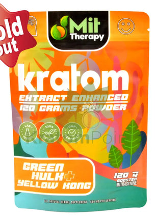 Mit Therapy Kratom Green Hulk + Yellow Kong 120 Grams