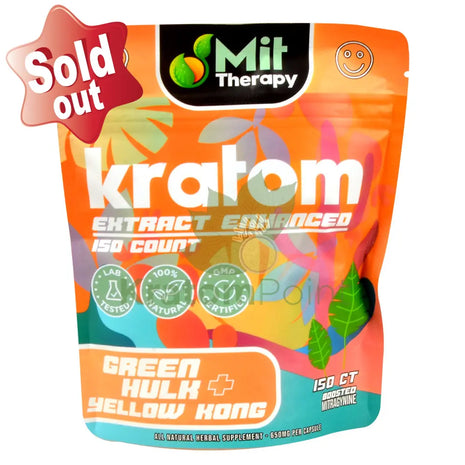Mit Therapy Kratom Green Hulk + Yellow Kong 150 Count