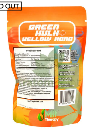 Mit Therapy Kratom Green Hulk + Yellow Kong 90 Count