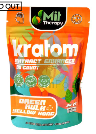 Mit Therapy Kratom Green Hulk + Yellow Kong 90 Count
